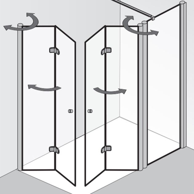 HSK Exklusiv 2.0 Dusche mit Eckeinstieg