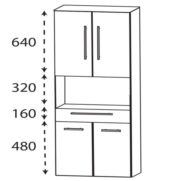 Laguna Ergänzungsschrank Hochschrank