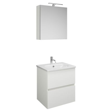 Burgbad Rocio Badmöbel Set 60 cm Weiß Matt