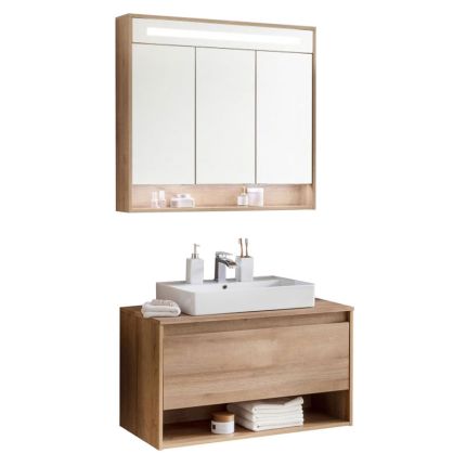 Fackelmann Natura Badmöbel Set 2 - 93,5 cm