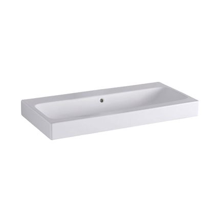 Geberit iCon Waschtisch - ohne Hahnloch, Überlauf, weiß