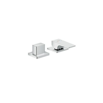 Hansgrohe 2-Loch Einhebel-Wannenrandmischer mit Hebelgriff-Metropol, chrom