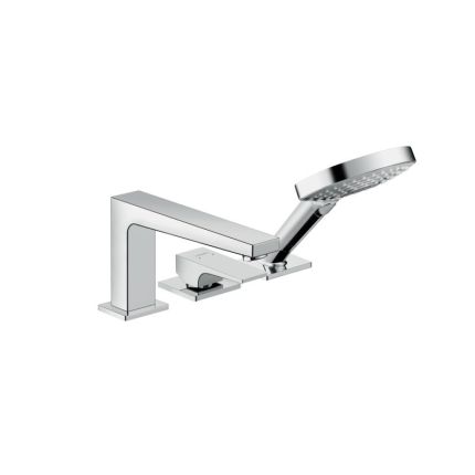 Hansgrohe 3-Loch Einhebel-Wannenrandmischer-Metropol, chrom