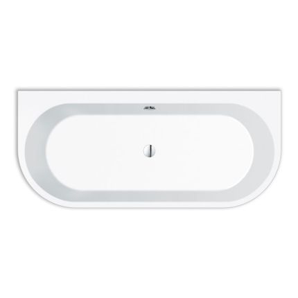Repabad Livorno Freistehende Badewanne - 180 oval F Wand - Acryl