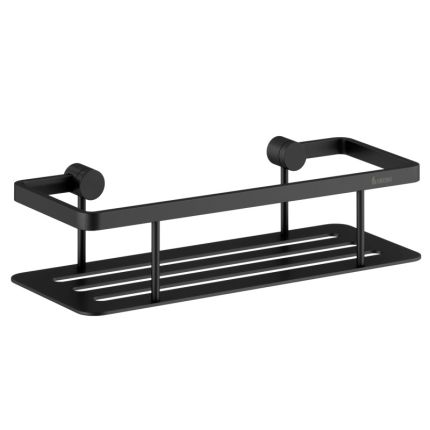 Smedbo SIDELINE Seifenablage mit Bodenplatte schwarz