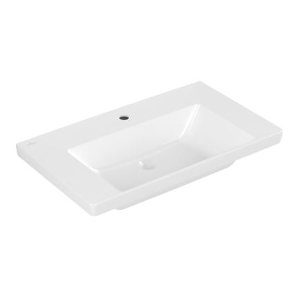 Villeroy und Boch Subway 3.0 Wandwaschtisch - 80 cm, mit Hahnloch, ohne Überlauf