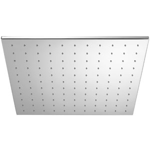 Kopfbrause: mit KB8 - Eckig, flach, 400 x 400 x 8 mm