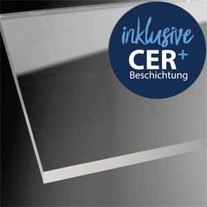 Glasvariante: Klarglas mit CER Beschichtung