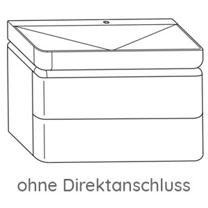 Ausführung Waschtisch mit Unterschrank: 100 cm, Mineralguss-Waschtisch, ohne Direktanschluss