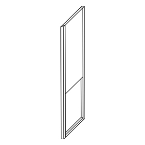 Seitenaufdopplung: mit Metallfußgestell - 875 mm Höhe