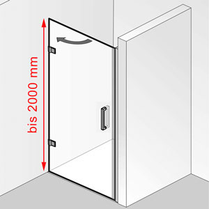 Höhe: bis 2000 mm