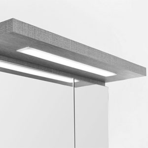Aufsatzleuchte Spiegelschrank: Gesimsboden mit Beleuchtung, 19,0 Watt, 1200 mm