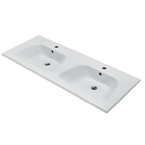 Waschtisch-Typ: LAVABO BLOB 1200 2 V, Keramik, mit Überlauf
