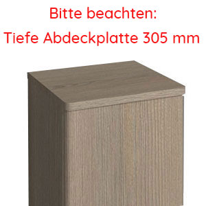 Abdeckplatte: Abdeckplatte 302 mm - Stärke 16 mm