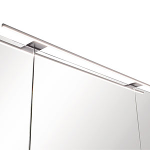 Aufsatzleuchte: LED, Edelstahl-Optik, 2700 - 6500K, Breite: 90 cm