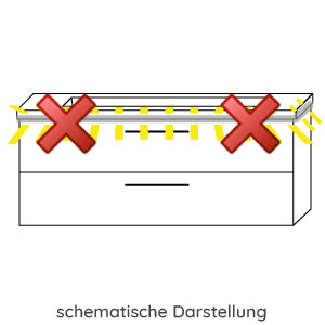 Waschtischunterschrank: für Glas-/STONEPLUS-Waschtisch 1200 mm ohne LED