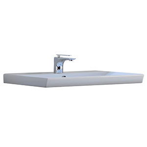 Waschtisch-Typ: 61 cm - Set-Up, Keramik, integrierter Überlauf