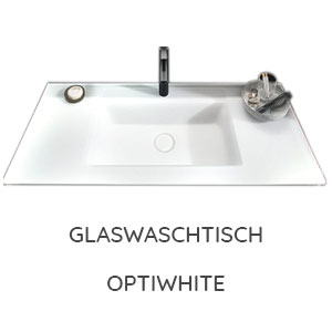 Waschtisch-Typ / -Farbe: Glas-Doppelwaschtisch Optiwhite 1432 mm