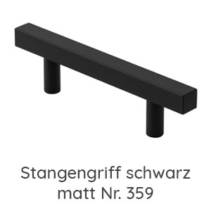 Griffvariante: Stangengriff schwarz matt - Nr. 359