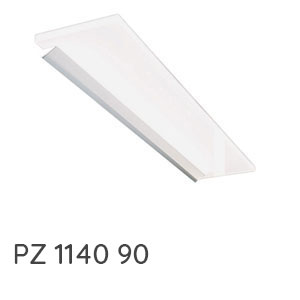 Aufsatzleuchte: LED-Aufsatzleuchte chrom matt - 934 mm