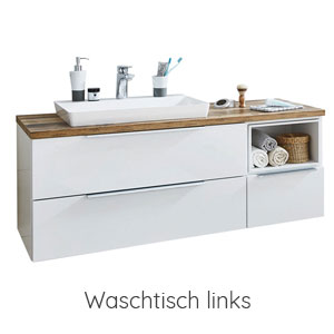 Ausführung Waschtisch: Waschtisch links